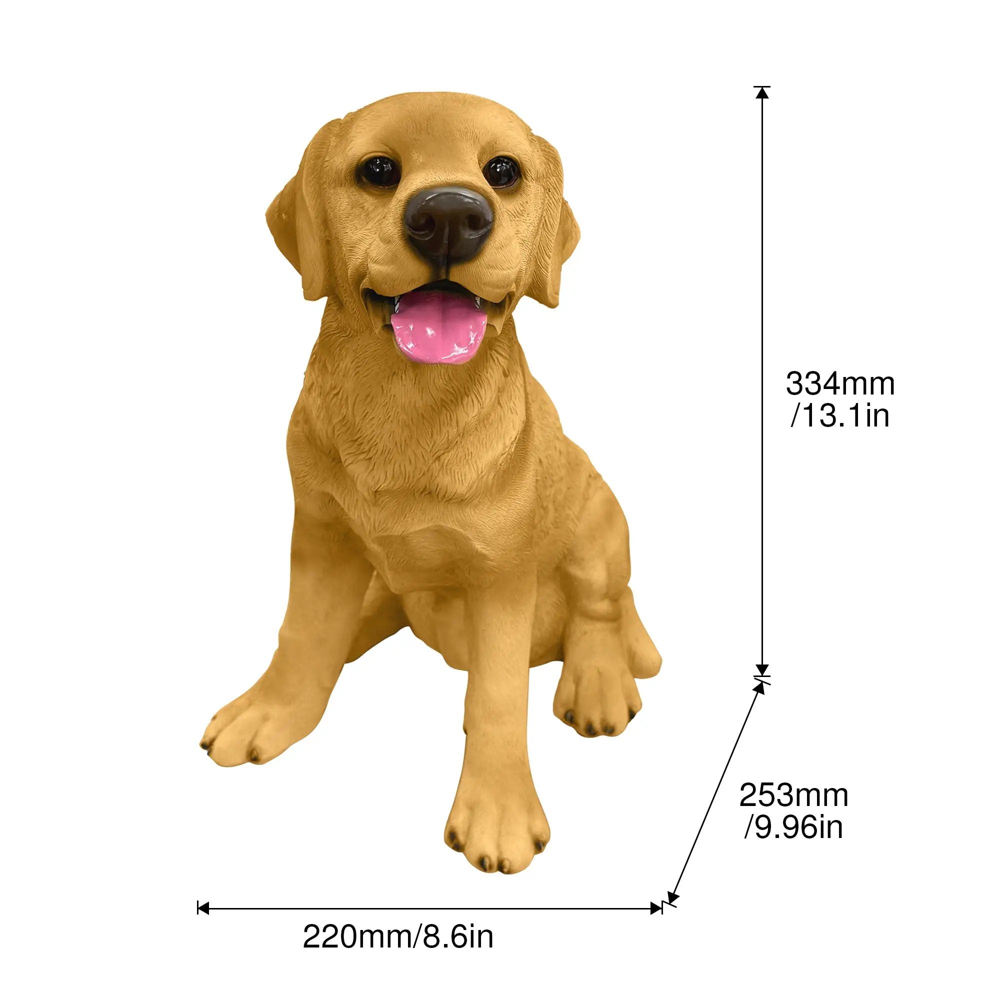 Labrador Resin Statue: Weather-Resistant Dog Figurine by HouseOfZazla