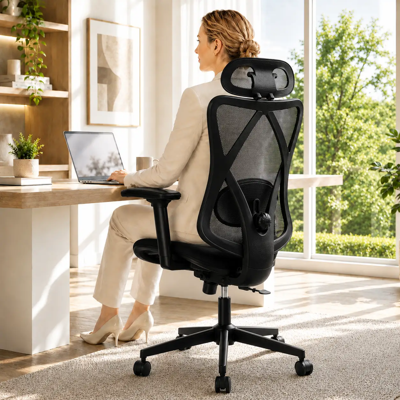 Ergonomic Office Chair with Adjustable Lumbar Support by HouseOfZazla