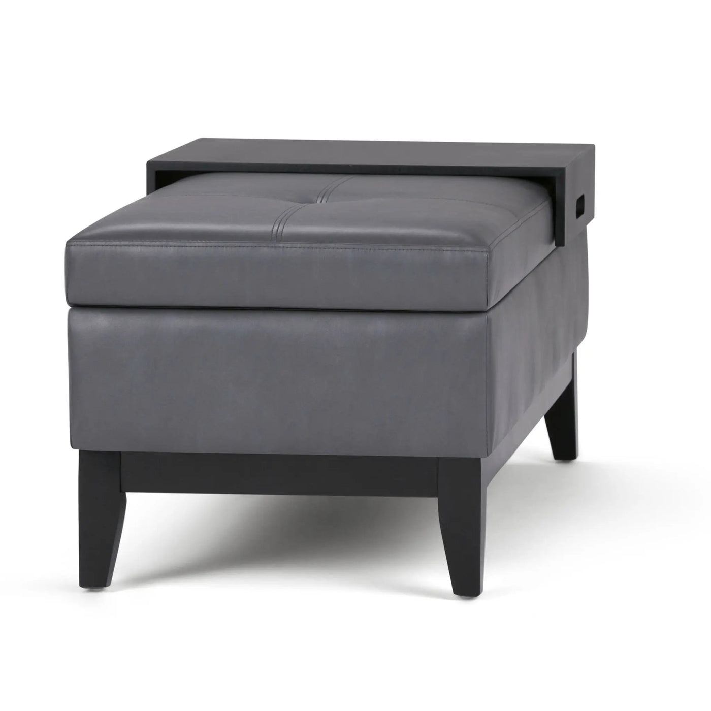Oregon - Contemporary Storage Ottoman Bench With Tray by HouseOfZazla