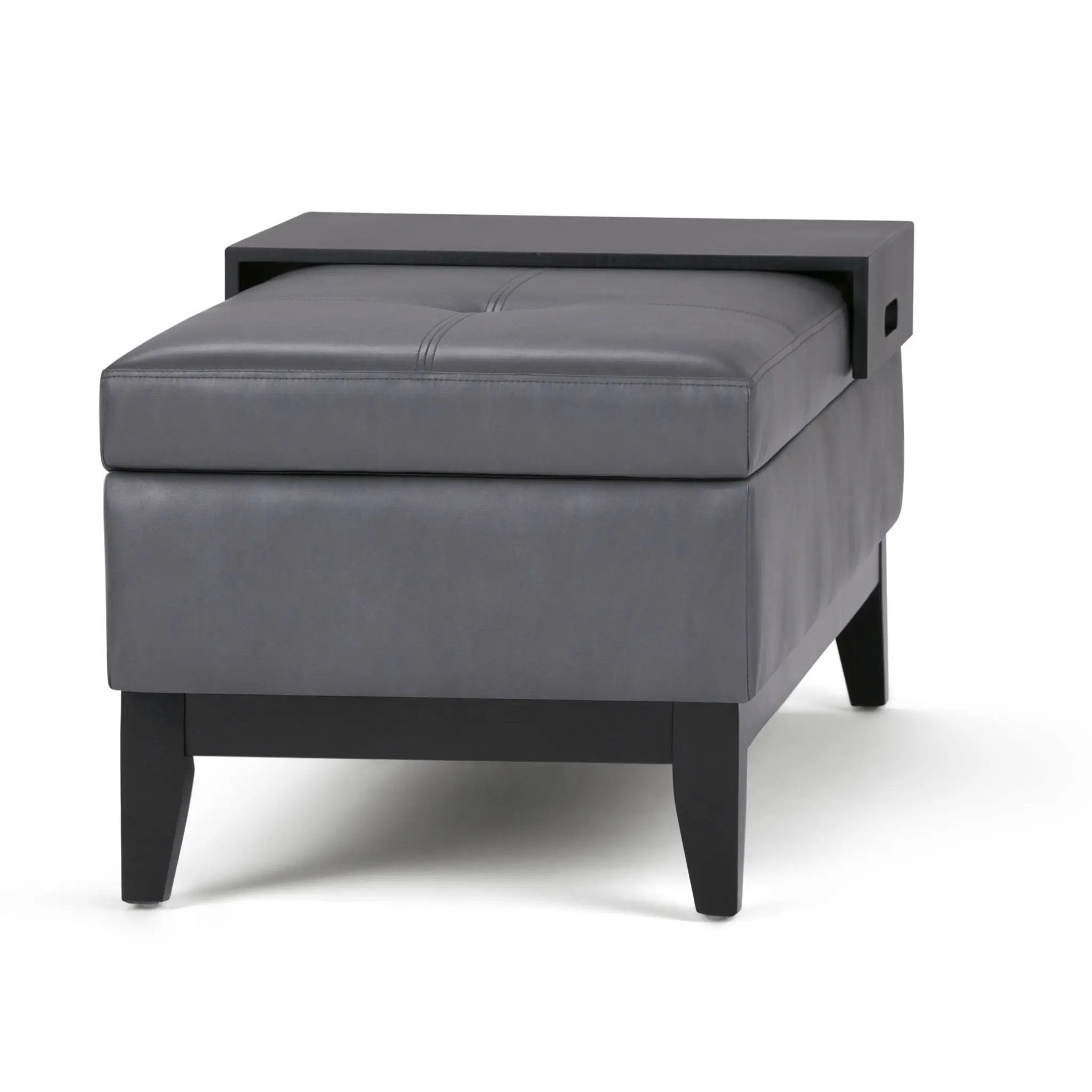 Oregon - Contemporary Storage Ottoman Bench With Tray by Unique Piece Furniture