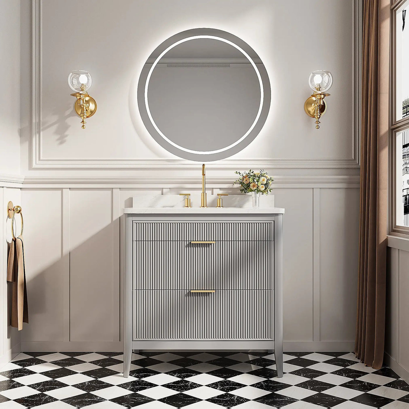Fully Assembled 36'' Bathroom Vanity by HouseOfZazla