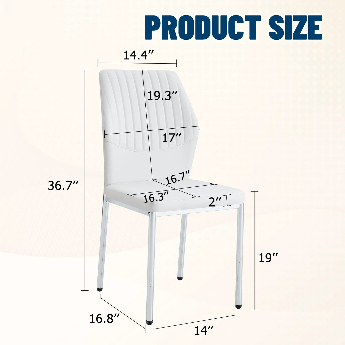 Luxury Simple High Resilience Dining Chair With Metal Legs by HouseOfZazla