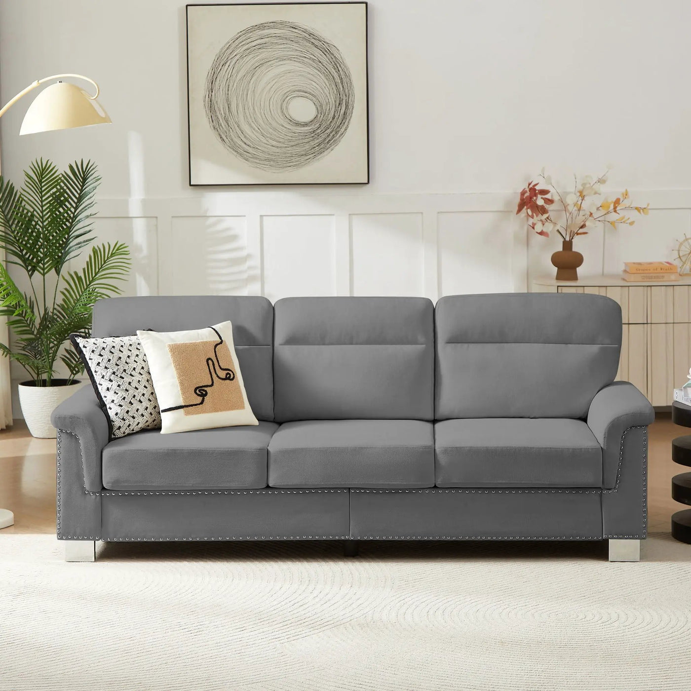 3 Seater Elegant Stationary Sofa by Unique Piece Furniture
