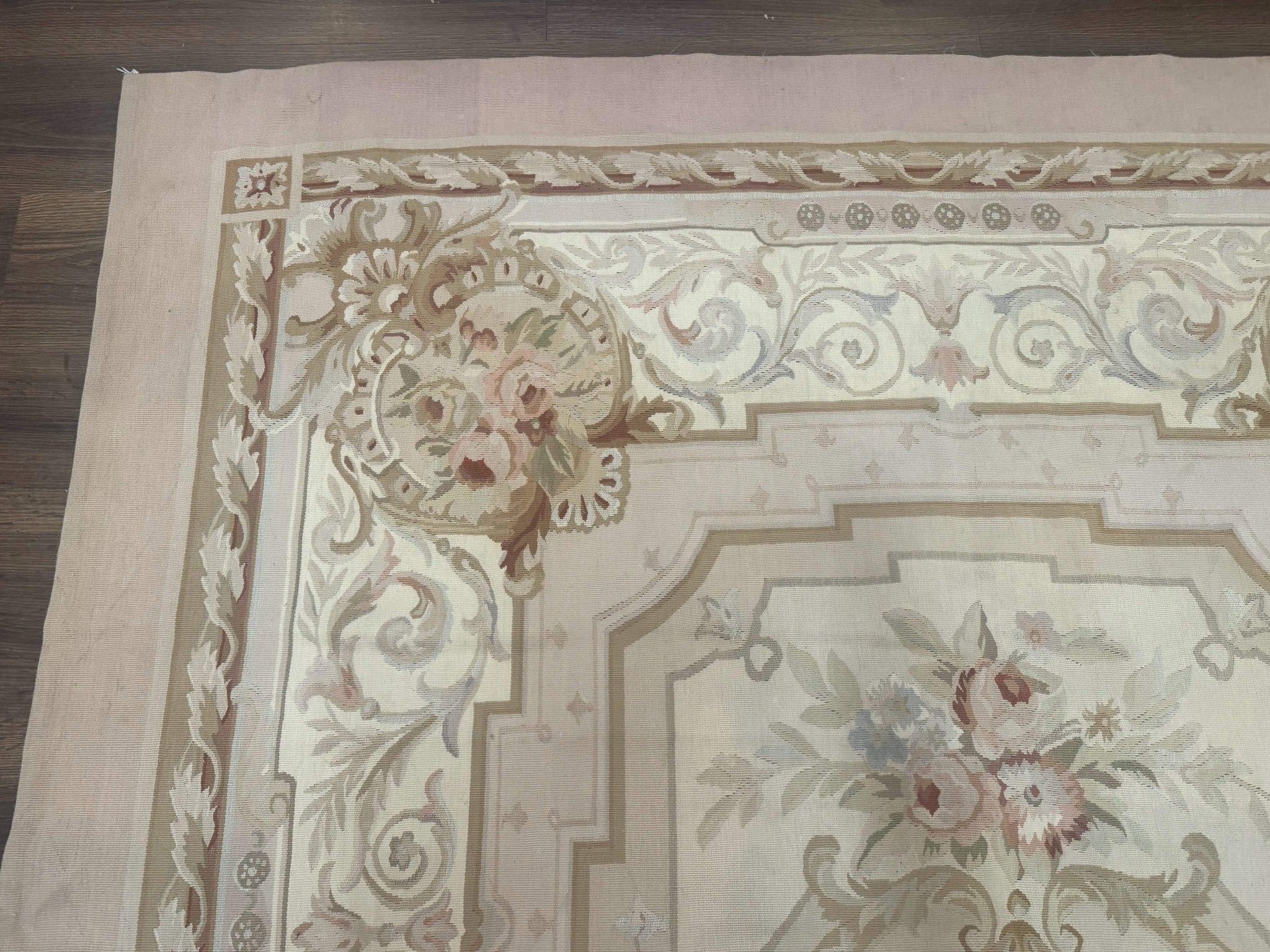 Aubusson Rug 6x9, Elegant, Flatweave, French European Design by Jewel Rugs
