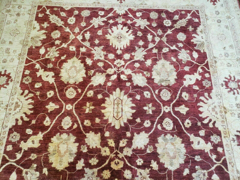 8' X 10' Handmade Peshawar Floral Oriental Wool Rug Hand Knotted Carpet Nice by Jewel Rugs