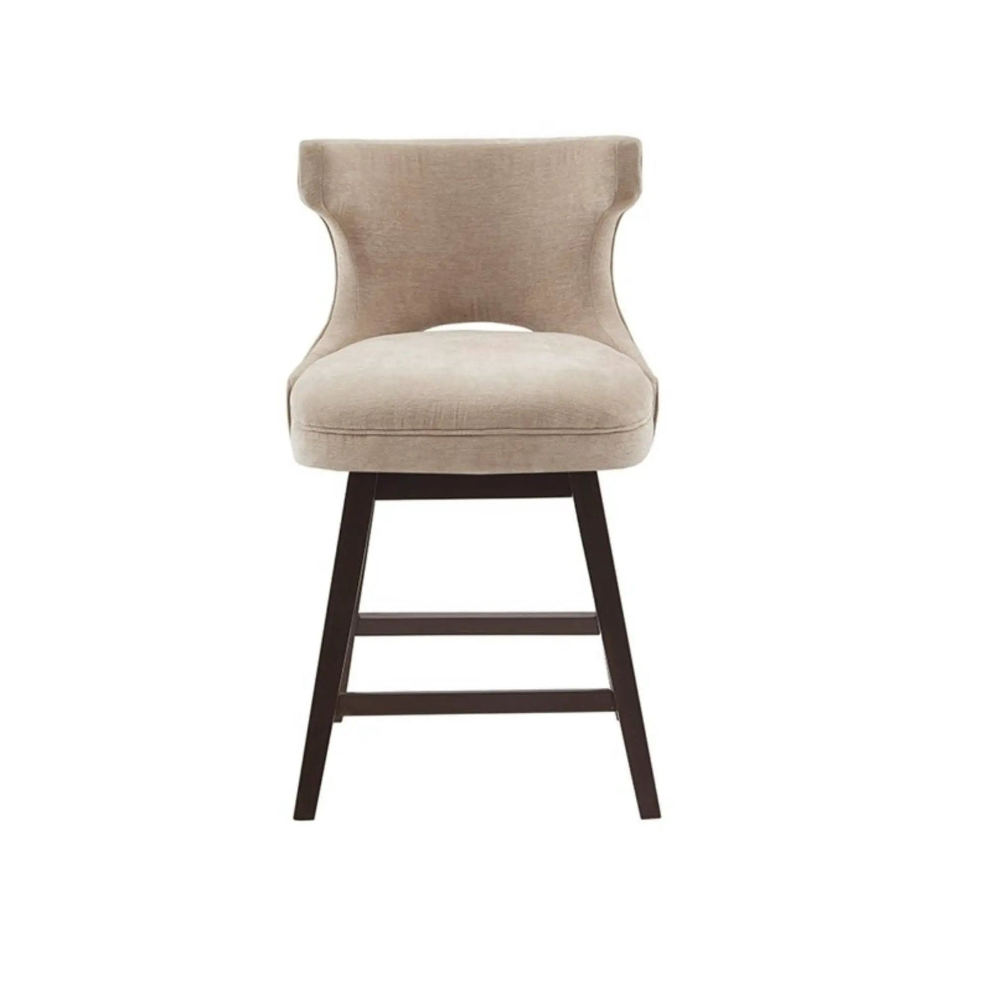 360 Degree Swivel Counter Stool With Silver Detailing by HouseOfZazla