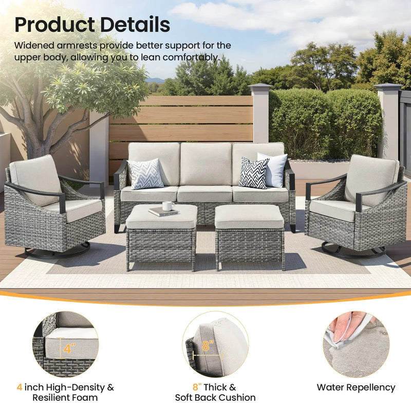 73.4" Wide Outdoor Wicker Sofa by HouseOfZazla