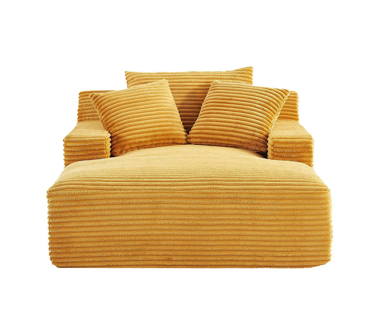Cloudline - Oversized Chaise Lounge, Modern Comfy Couch With Full Foam Cushioning, Cozy Sleeper Sofabed by HouseOfZazla