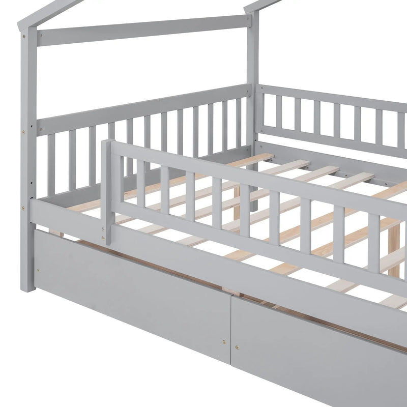 House Bed With 2 Drawers by Unique Piece Furniture