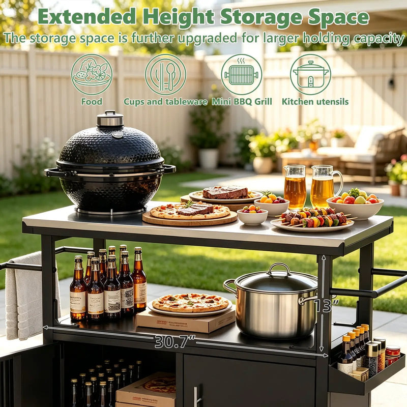 Outdoor Grill Cart with Patio Furniture by HouseOfZazla