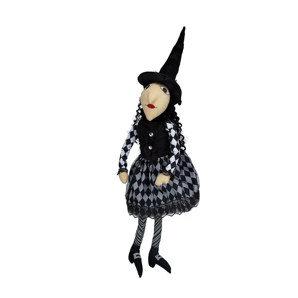 Halloween Sitting Witch Decor - Black by Unique Piece Furniture
