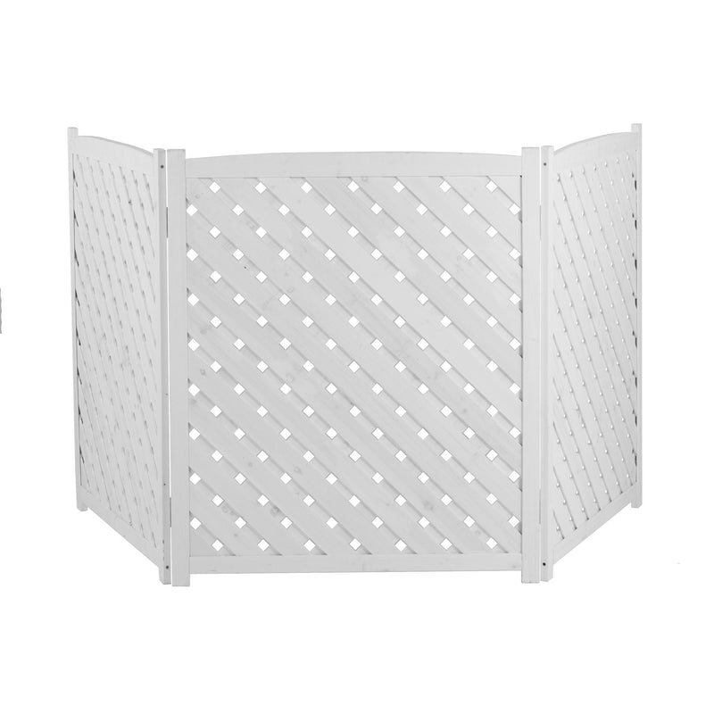 Outdoor 3 Panel Air Conditioner Fence Screen by HouseOfZazla