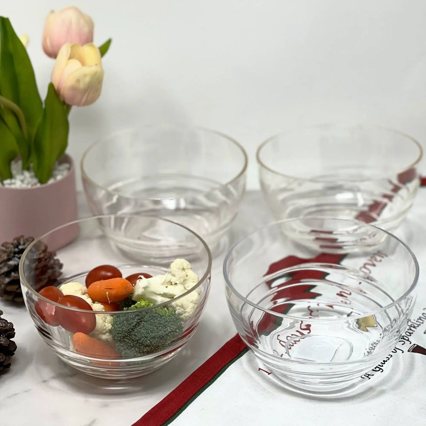 Swirl Acrylic Serving Bowls, Unbreakable by HouseOfZazla