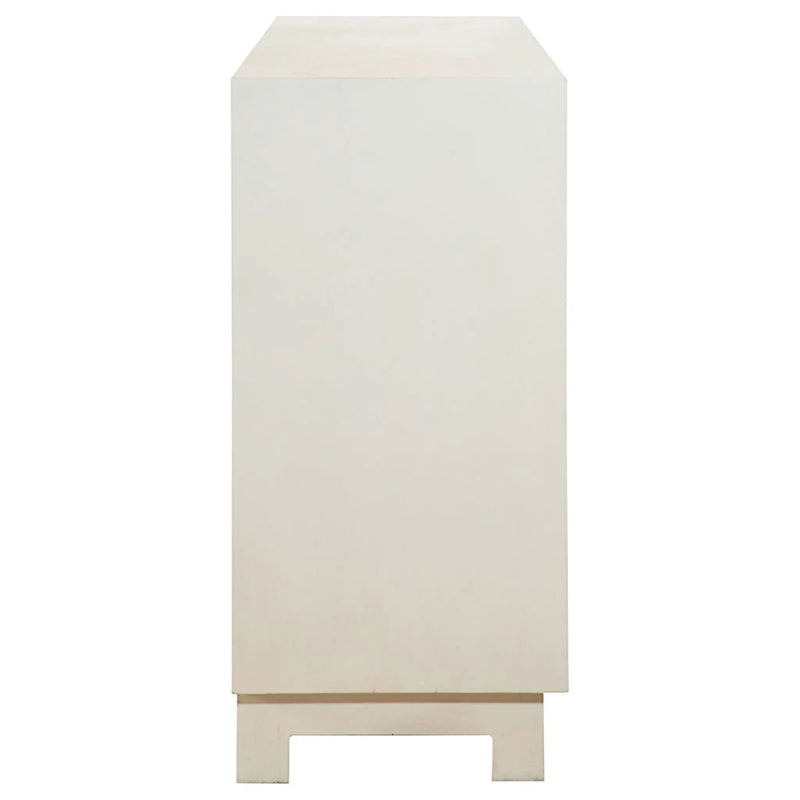 Wanda - Rectangular 4 Door Accent Cabinet - White by HouseOfZazla
