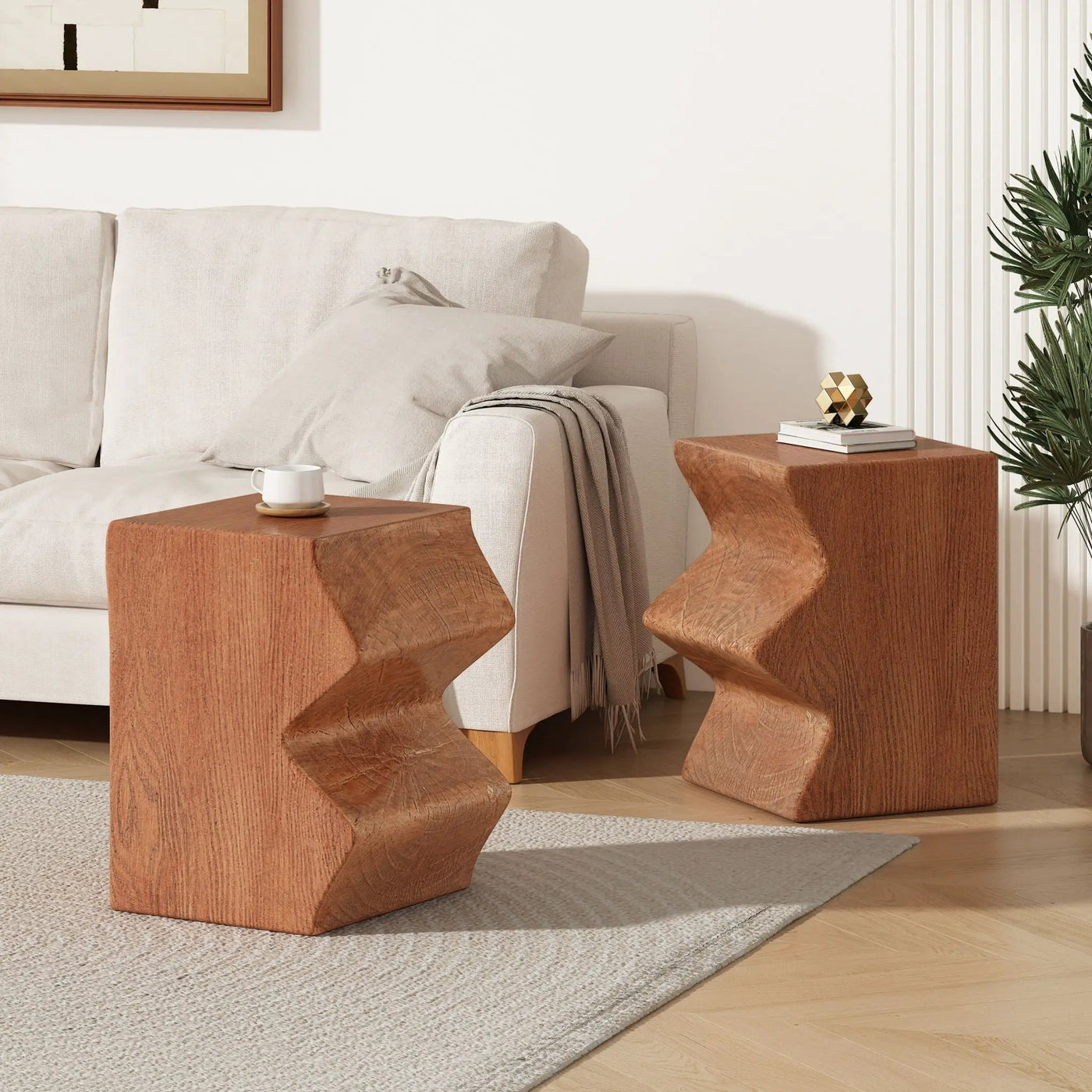 Rectangular Outdoor Indoor Accent Side Table (Set of 2) by HouseOfZazla