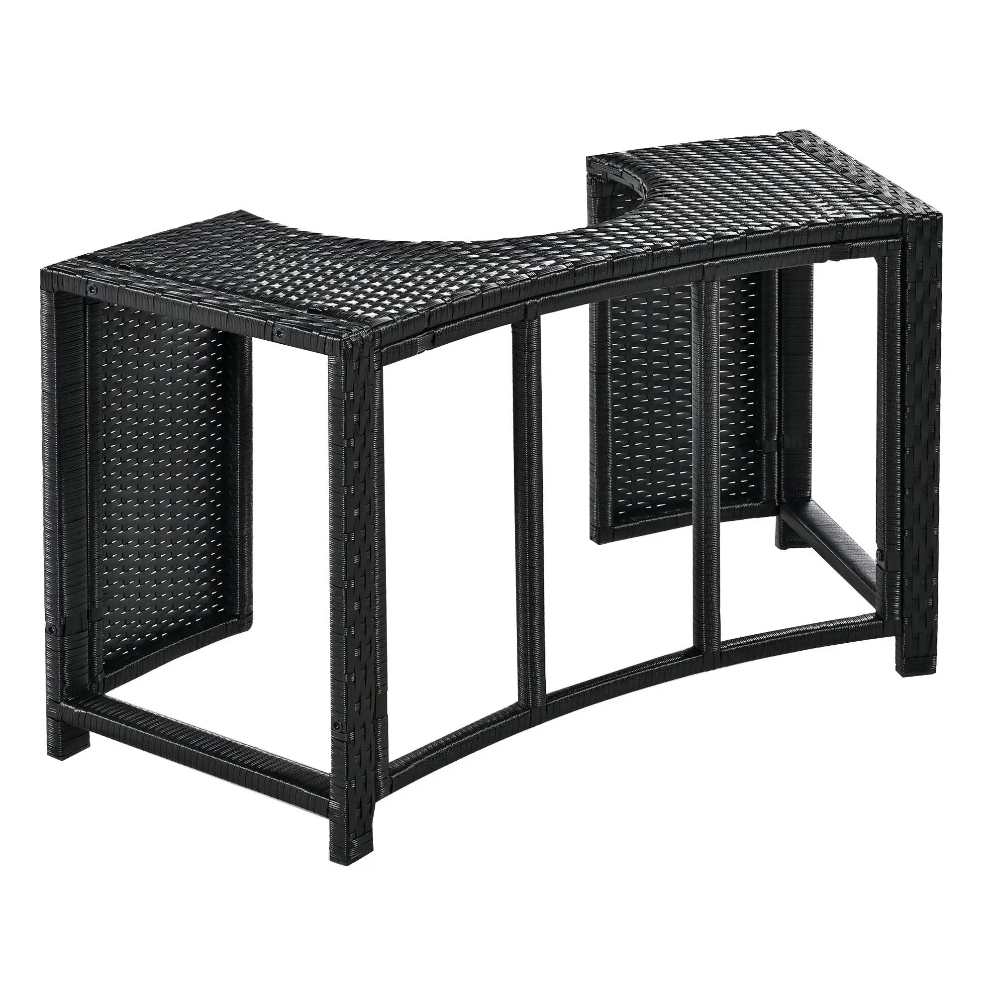 Spa Surround Spa Frame Patio Rattan Sofa Set With Storage Spaces, Mini Sofa And Comfortable Cushion For Patio, Backyard by HouseOfZazla