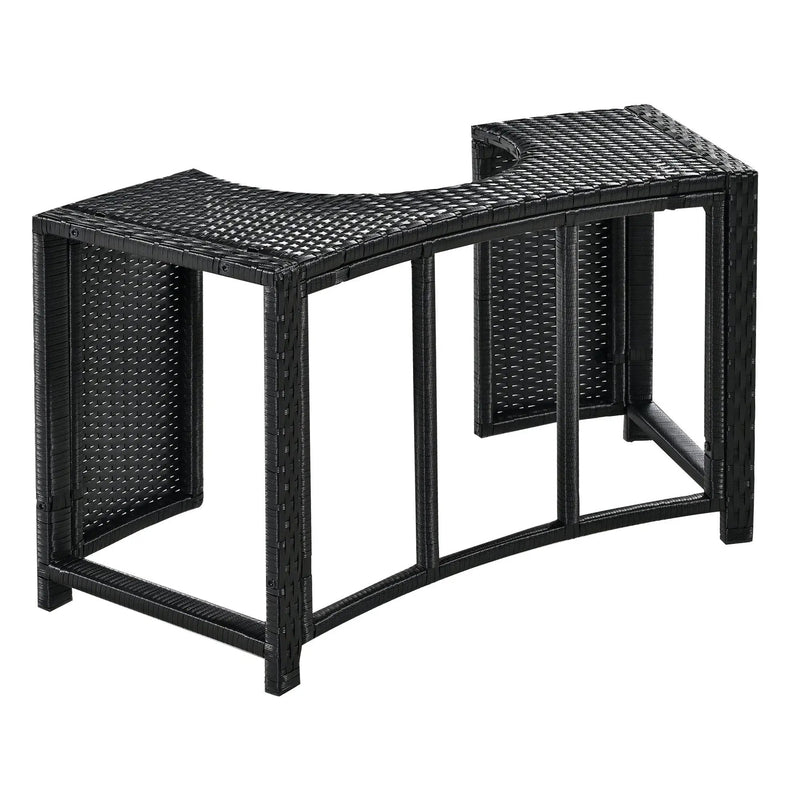Spa Surround Spa Frame Patio Rattan Sofa Set With Storage Spaces, Mini Sofa And Comfortable Cushion For Patio, Backyard by HouseOfZazla