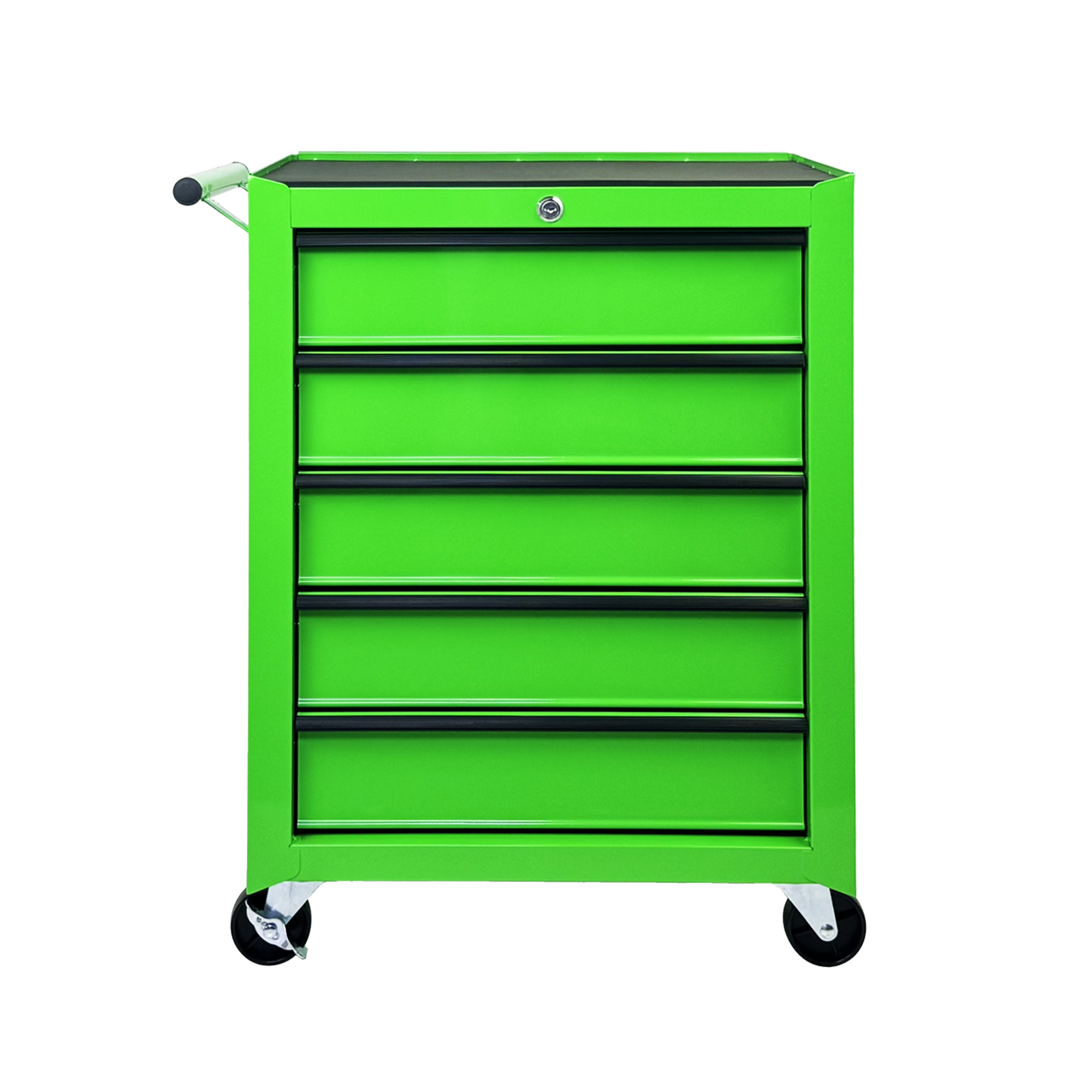 Rolling Metal Tool Chest with 5 Drawers, 20" Steel Cabinet - Green by HouseOfZazla