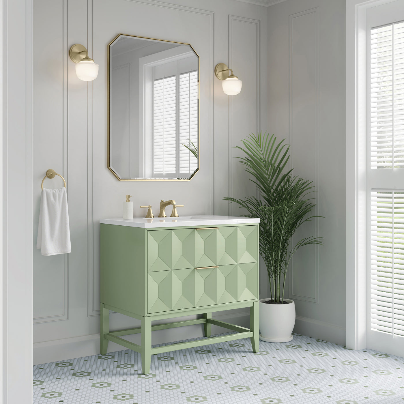 James Martin Emmeline 36" Single Bathroom Vanity, Pistachio, view 31