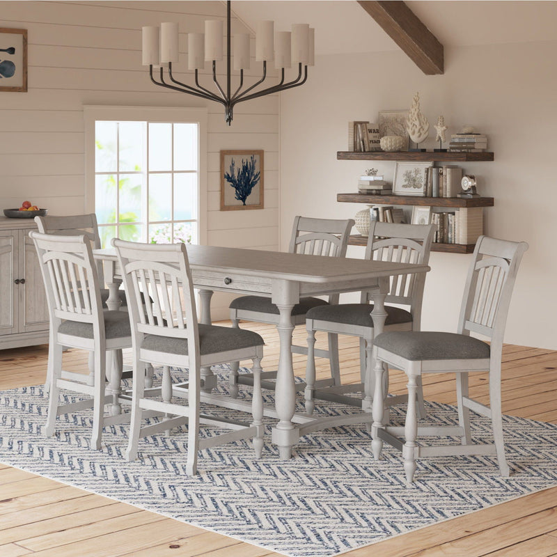 Slat Back Barstools (Set of 2) - Gray by Unique Piece Furniture