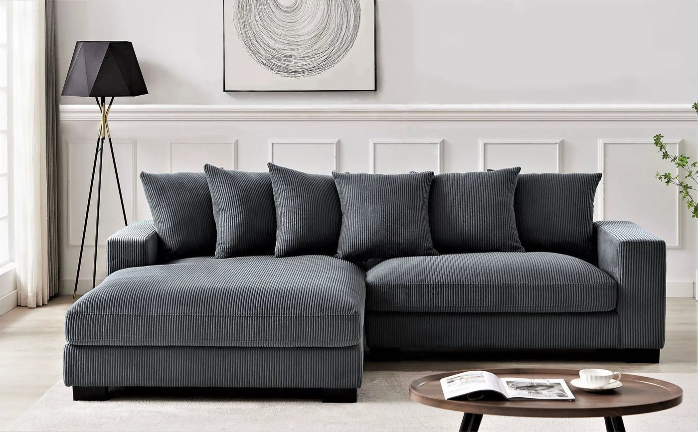 Luxe - Oversized 2 Piece Sectional Couches For Living Room, L Shaped Sofa With Chaise by Unique Piece Furniture