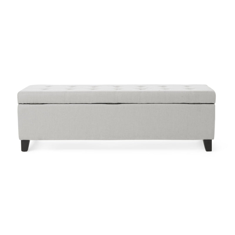 Upholstered Storage Ottoman Bench, Foot Rest For Bedroom by HouseOfZazla