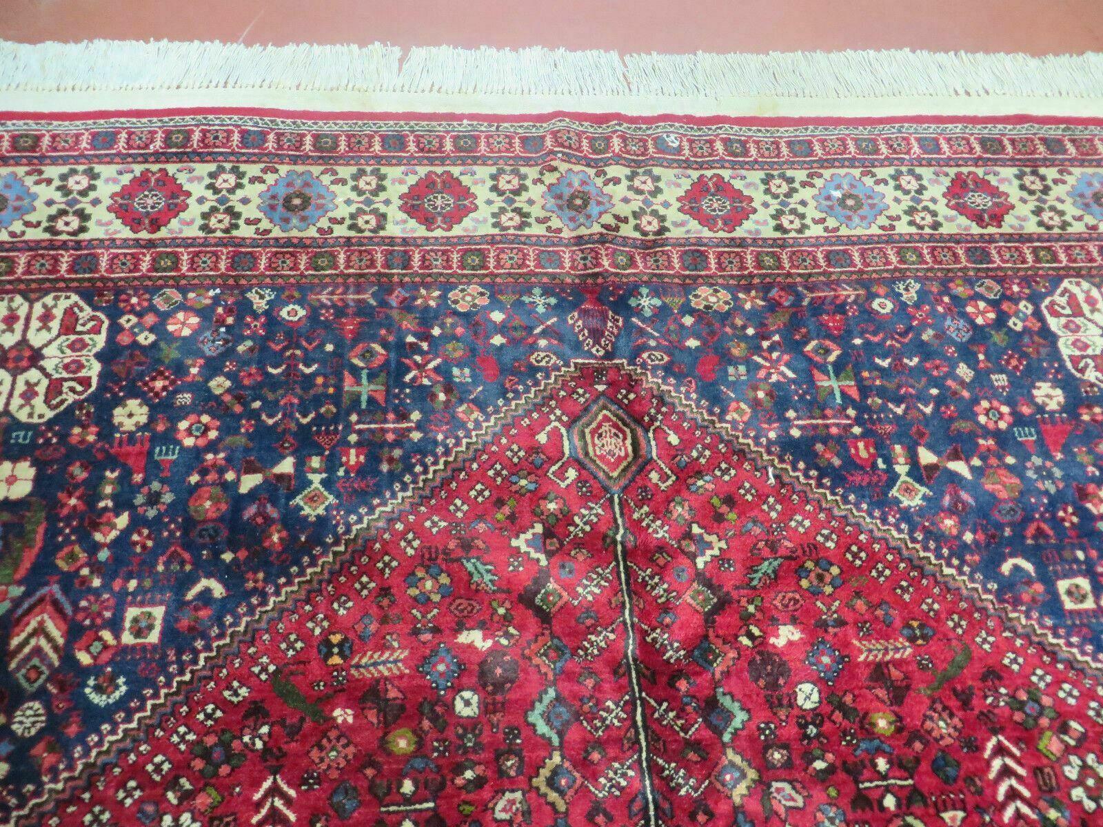 Persian Tribal Rug 7x10, Shiraz Carpet, Abadeh Rug by Jewel Rugs