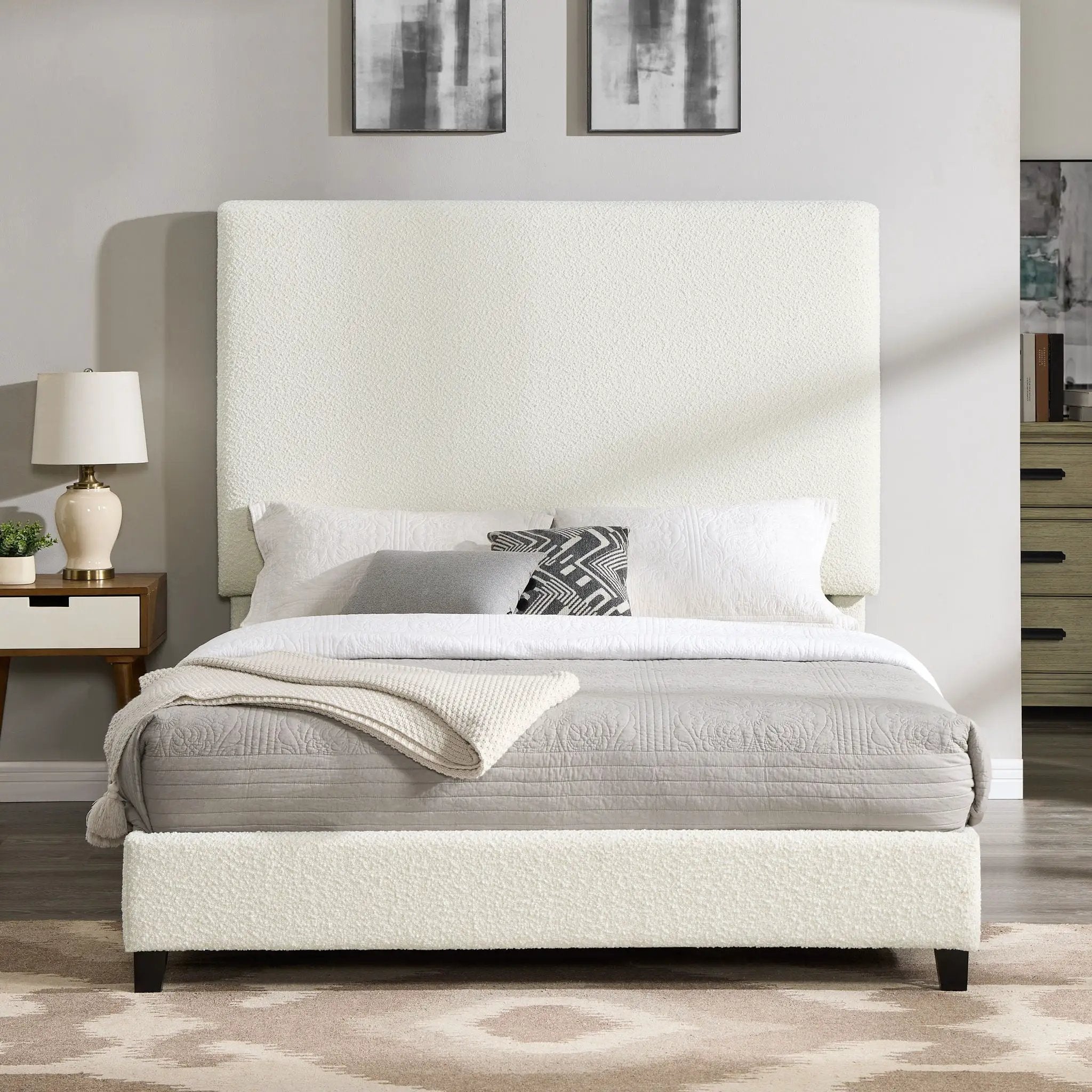 Upholstered Headboard Platform Bed by HouseOfZazla
