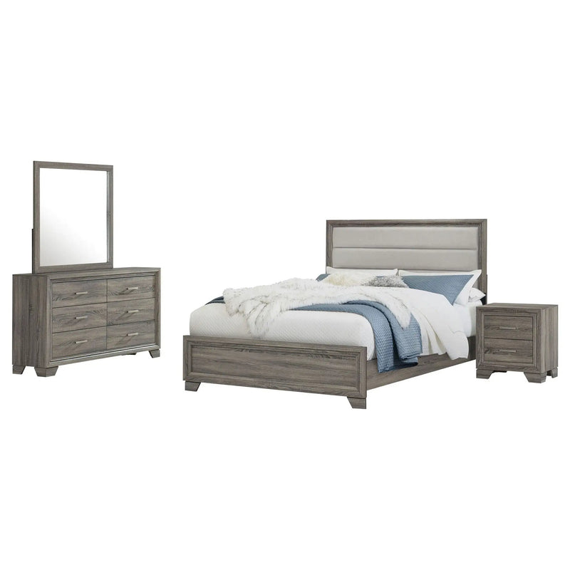Wright 4-piece Queen Bedroom Set Brown Oak by Unique Piece Furniture