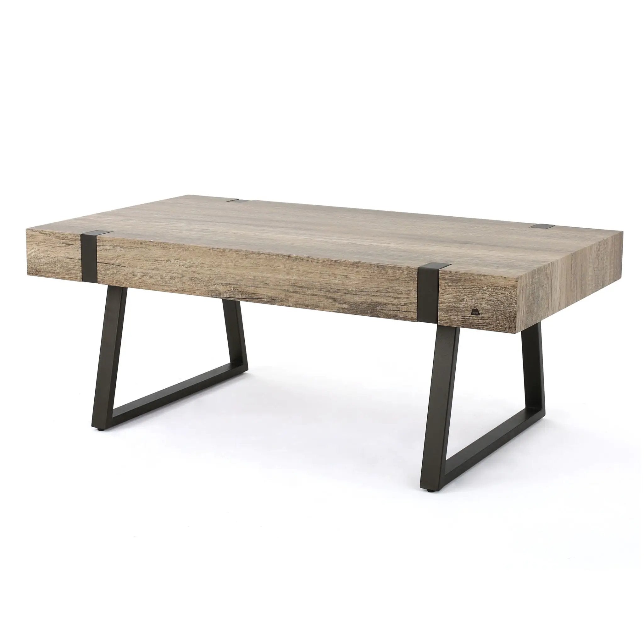 Abitha Coffee Table With Industrial Powder Coated Metal Legs by HouseOfZazla