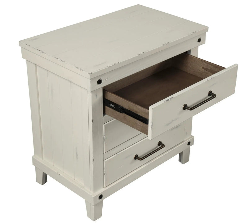 3 Drawer Elegant Nightstand - White by Unique Piece Furniture