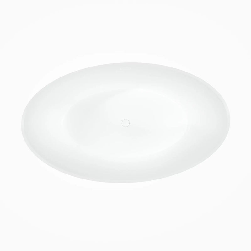 70 Inch Freestanding Solid Surface Soaking Bathtub by HouseOfZazla