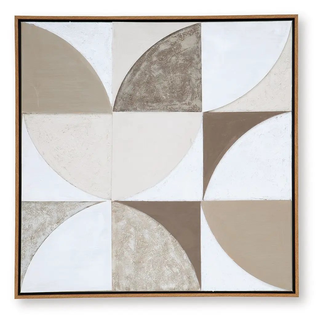Harelman - Wall Art - Tan / Taupe / White by Unique Piece Furniture