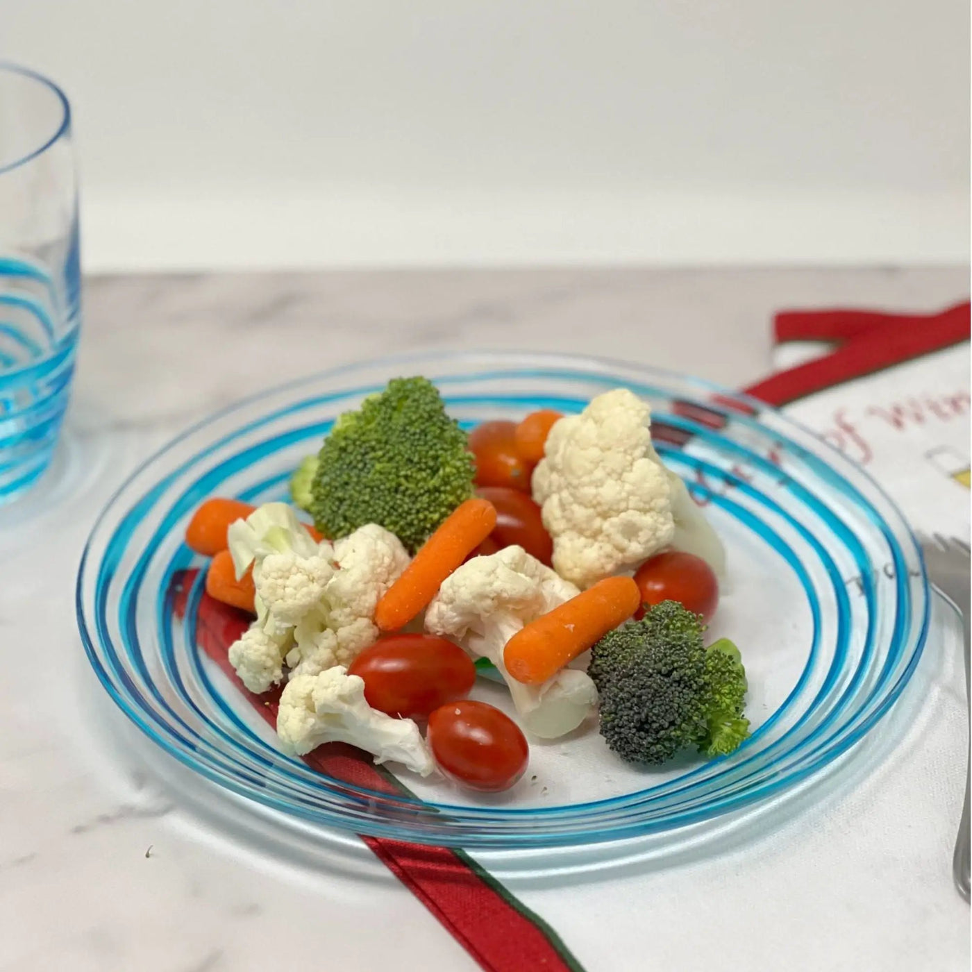 Designer Swirl Acrylic Dinner Plates (Set of 4) by HouseOfZazla