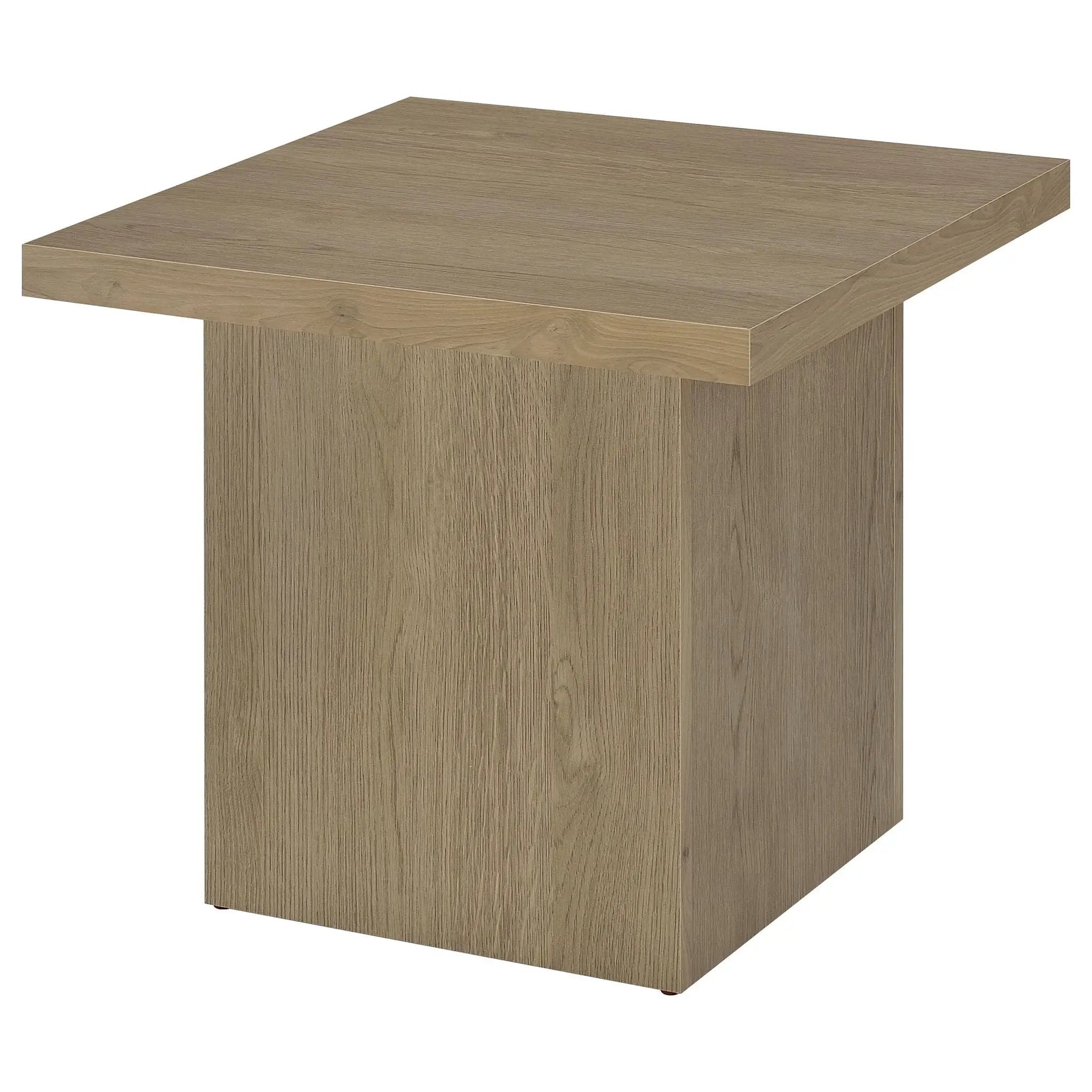 Devar 2-piece Square Cocktail Coffee End Table Set Latte by Unique Piece Furniture