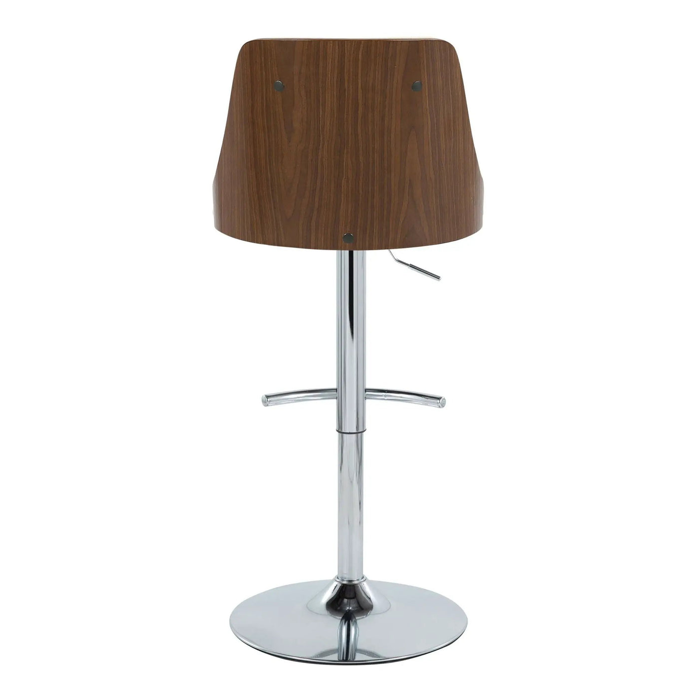 Gianna - Mid Century Modern Adjustable Barstool With Swivel With Rounded T Footrest (Set of 2) by HouseOfZazla