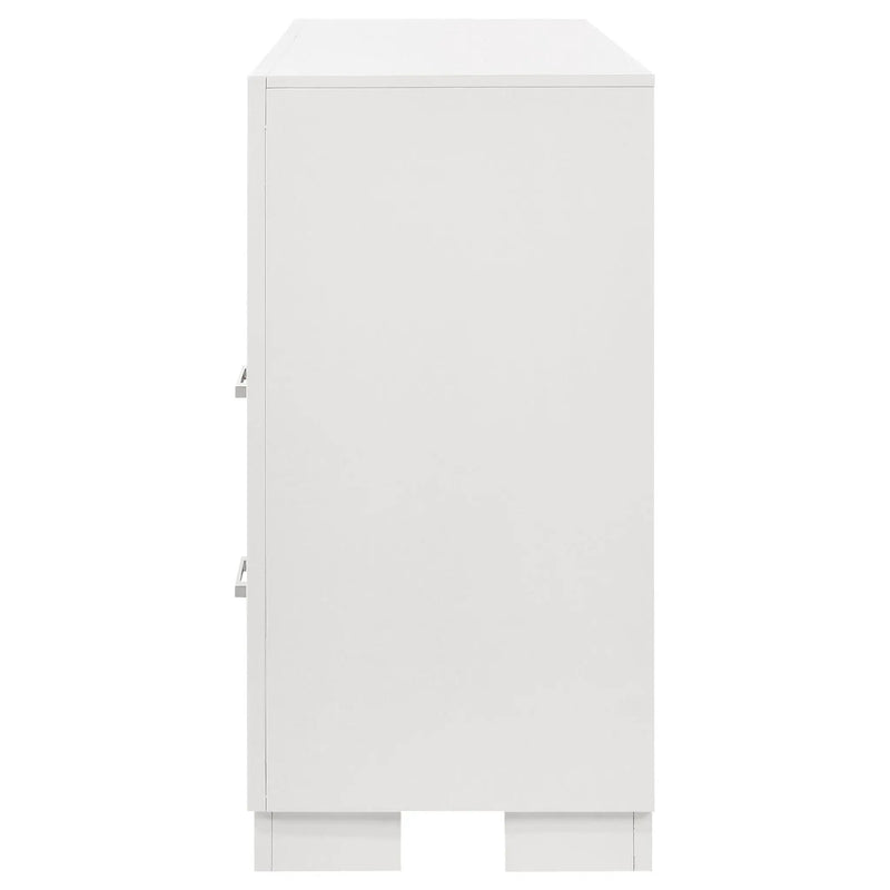 Jessica 6-drawer Dresser Snow White by Unique Piece Furniture