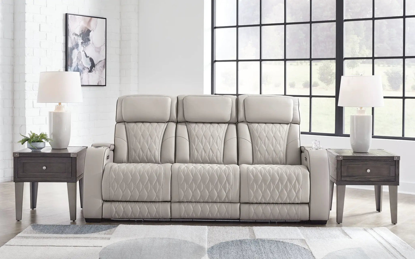 Boyington - Power Reclining Sofa With Adj Headrest by Unique Piece Furniture
