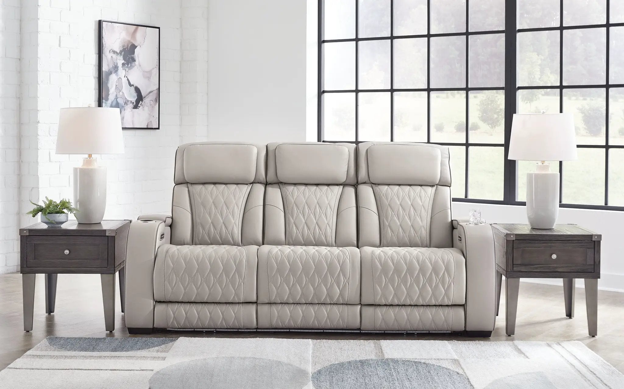 Boyington - Power Reclining Sofa With Adj Headrest by Unique Piece Furniture