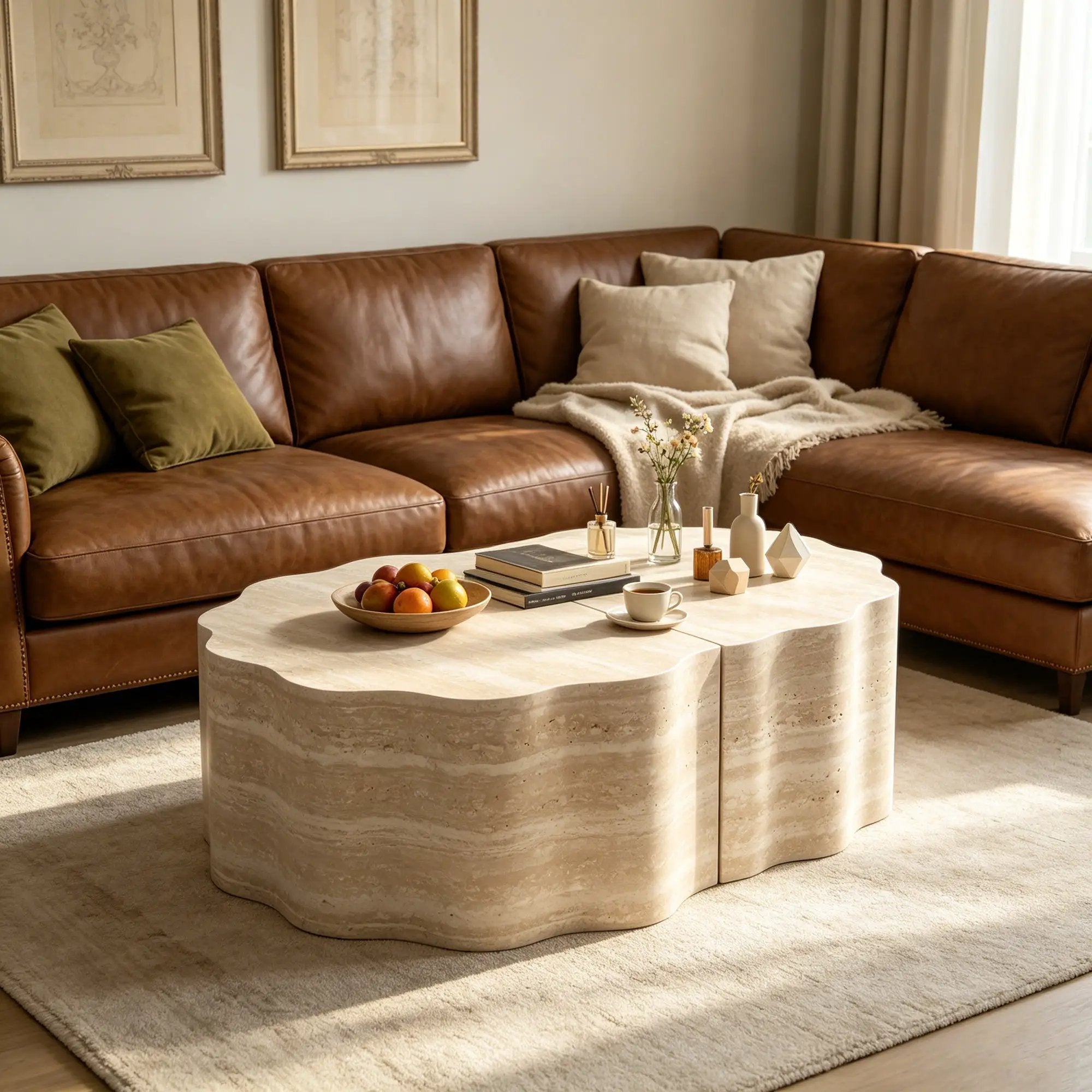 Round Coffee Tables Side Table Set of 2 by HouseOfZazla