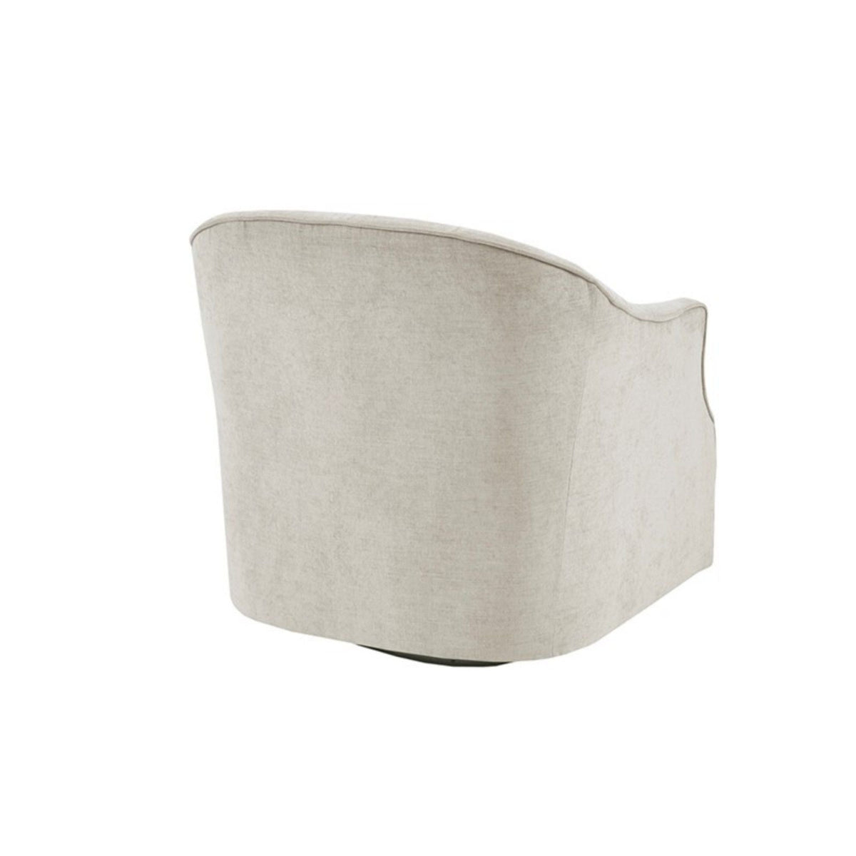 Beige Swivel Chair with 360 Degree Rotation - Solid Wood Frame, photo 5 of 8