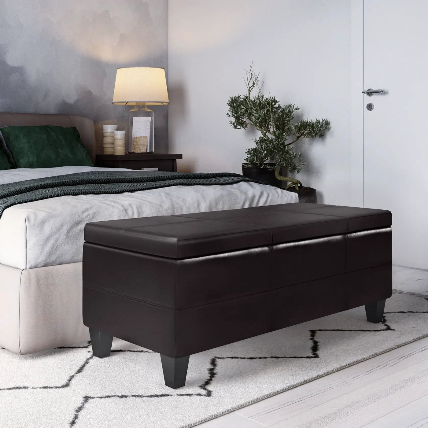 Afton - Large Storage Ottoman Bench by Unique Piece Furniture