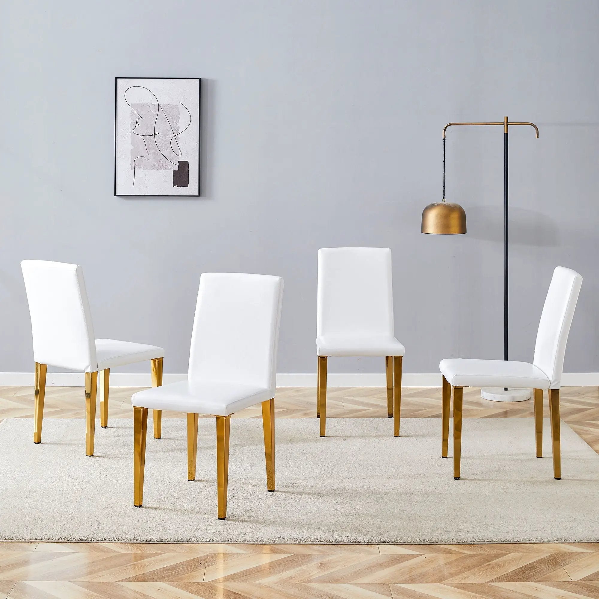 Modern Dining Chairs With Metal Legs by HouseOfZazla