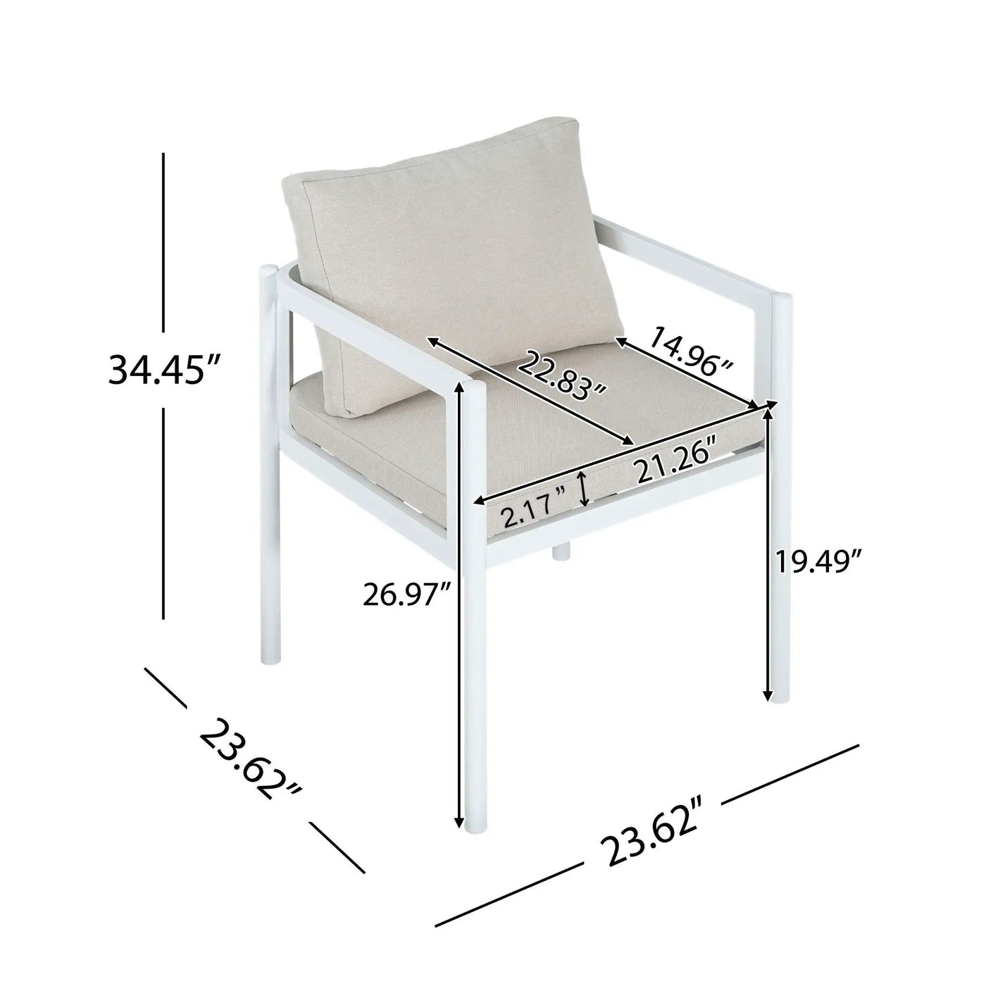 All-Weather Outdoor Dining Chair (Set of 2) by HouseOfZazla