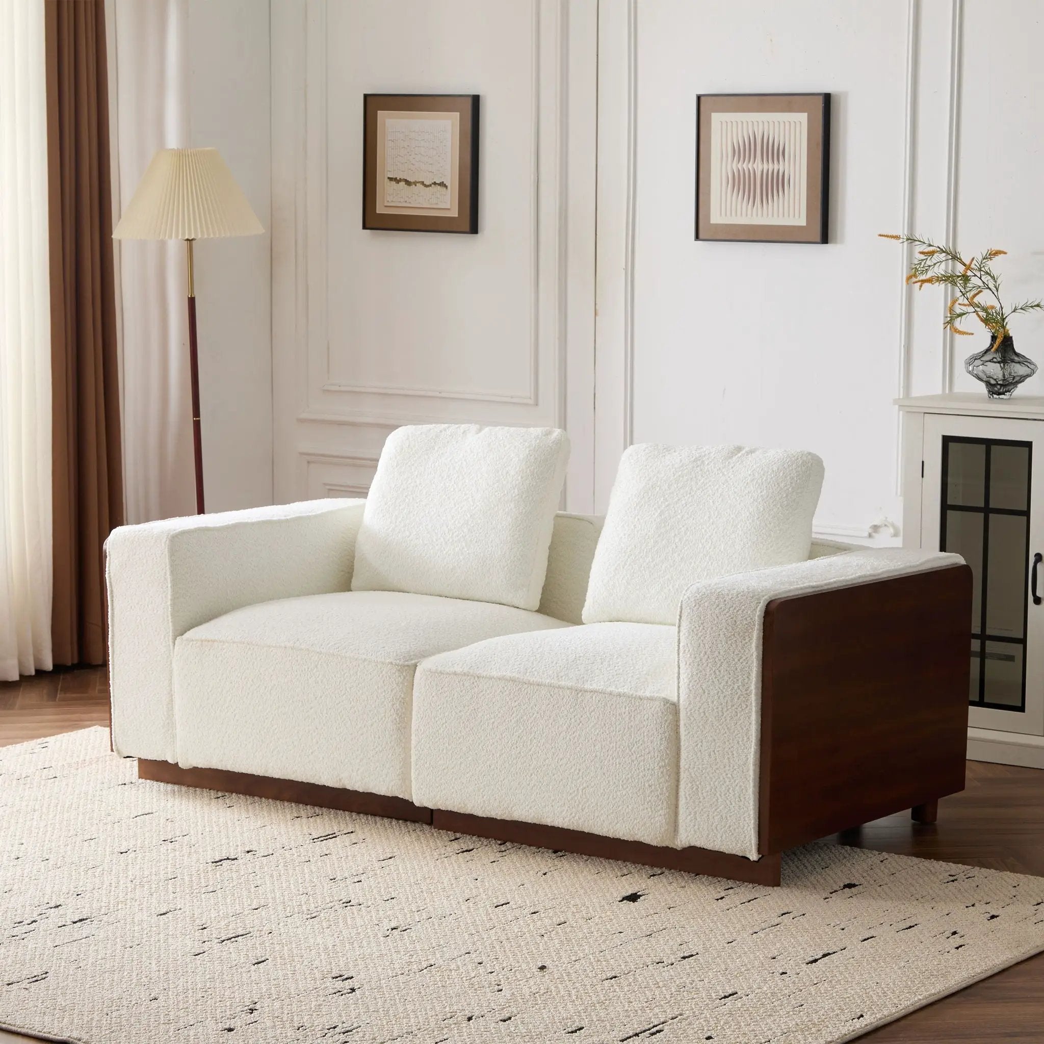 Chita Modular Sectional Sofa 2 Seater With Larger Seats - Beige by HouseOfZazla