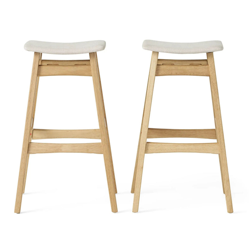 Modern Bar Stool Set With Upholstered Seating by HouseOfZazla