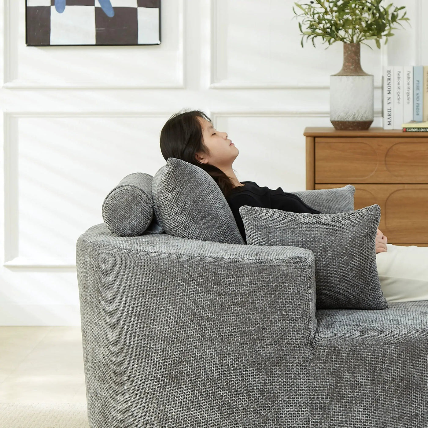 Single 360 Degree Swivel Chair For Living Room by HouseOfZazla