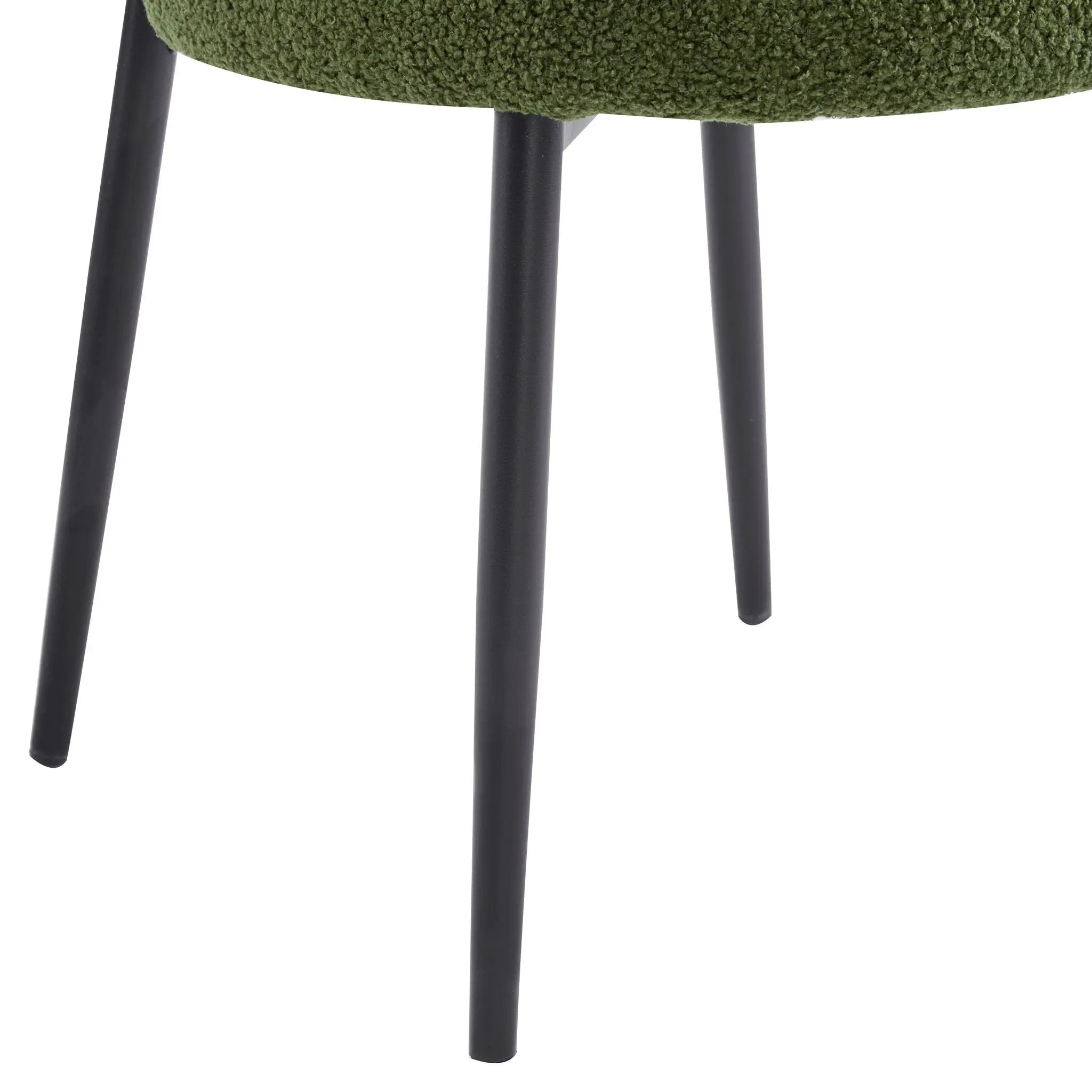 Upholstered Dining Chair (Set of 2) - Green Fabric by HouseOfZazla