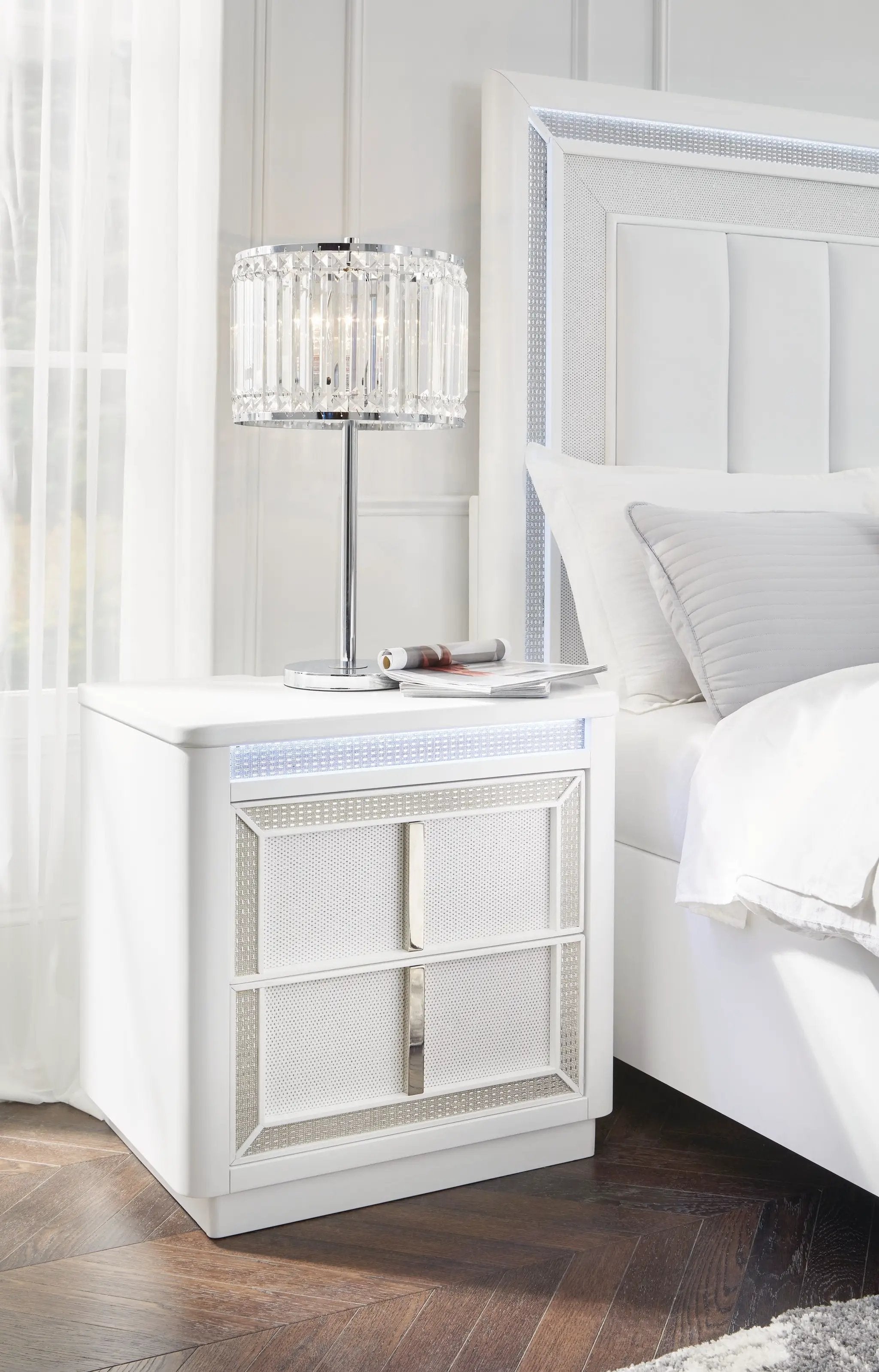 Chalanna - Two Drawer Night Stand - White by Unique Piece Furniture