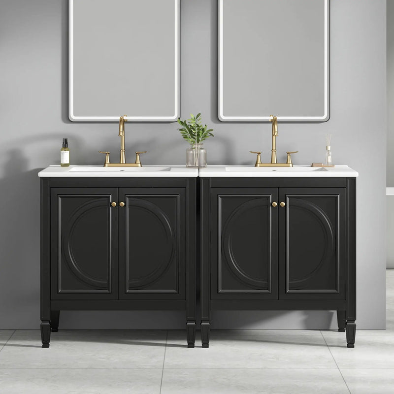 Bathroom Vanity With Sink With 2 Doors And Adjustable Shelf by HouseOfZazla